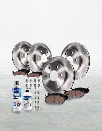 Brake Pad and Rotor Kit - Front and Rear - Detroit Axle